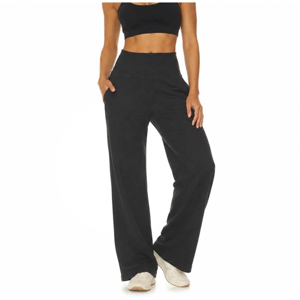 BEYOND YOGA Space Dye Fold-Over Wide Leg Yoga Pants